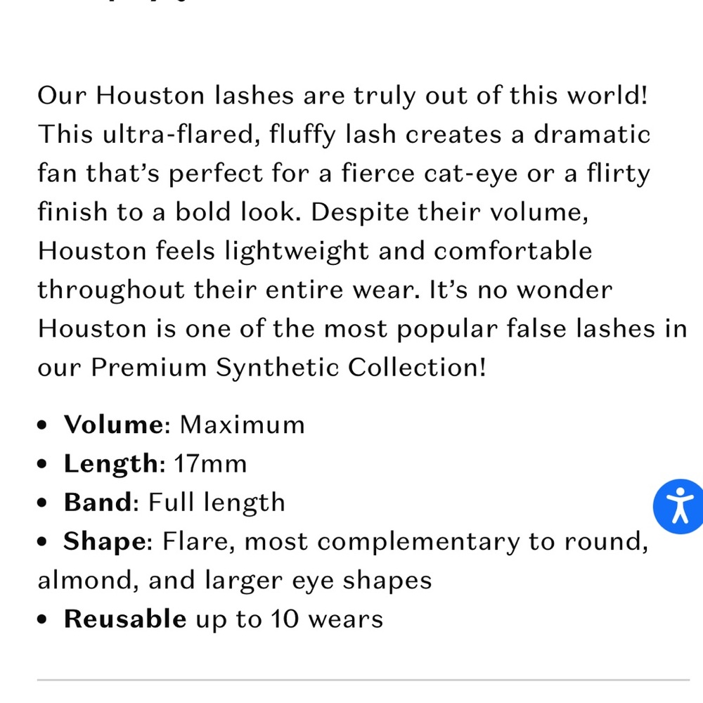 Houston
$11.99
PREMIUM SYNTHETIC
Lily lashes - Picture 8 of 9